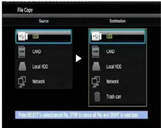 Fantec MMFHDL - File Copy Menu - 1