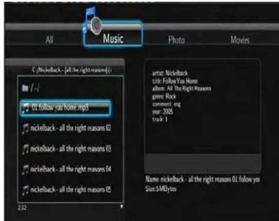 Fantec MMFHDL - Musik durchsuchen - 1