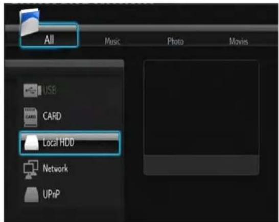 Fantec MMFHDL - Browser Menu - 1