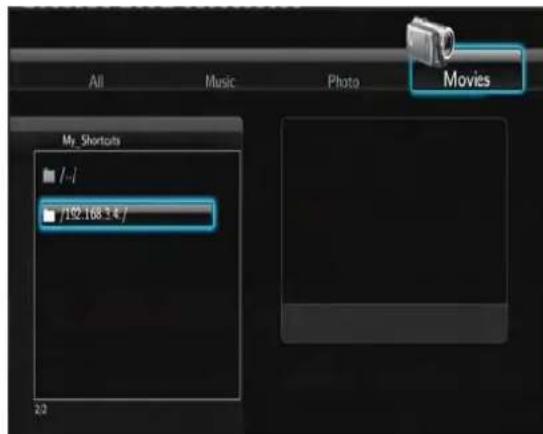 Fantec MMFHDL - Browsing through 'My_Shortcuts' - 3
