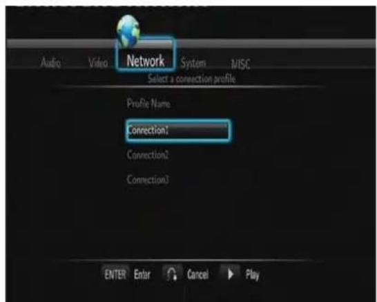 Fantec MMFHDL - - Sélection d'un profil de connexion - 1