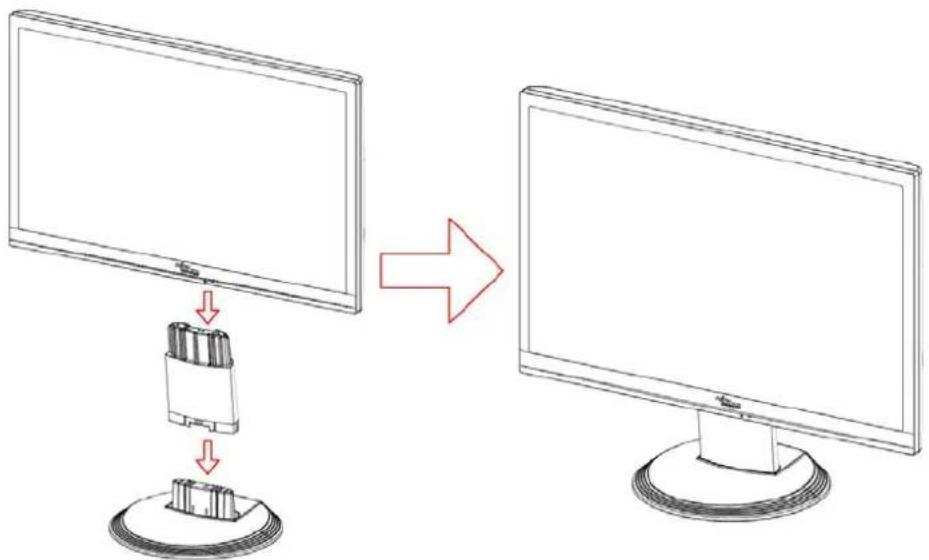 FUJITSU SL 3230T - Montáž podstavca monitora - 2