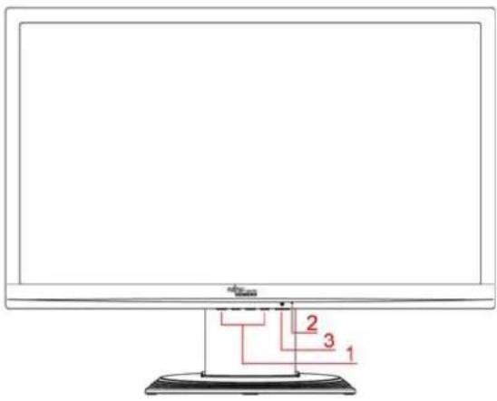 FUJITSU SL 3230T - Slå bildeskjermen på / av - 1