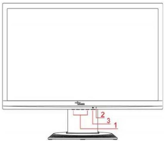 FUJITSU SL 3230T - Mettre le moniteur sous/hors tension - 1