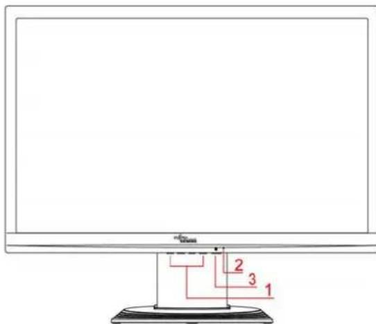 FUJITSU SL 3230T - Conexión/desconexión de la pantalla - 1