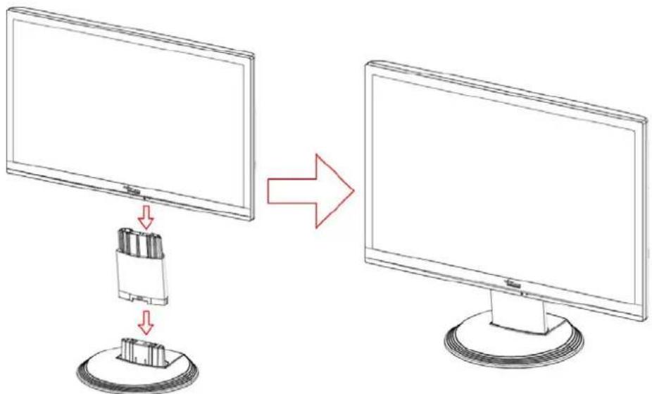 FUJITSU SL 3230T - Montage du pied du moniteur - 2