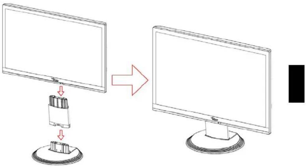 FUJITSU SL 3230T - Montaje de la base del monitor - 2