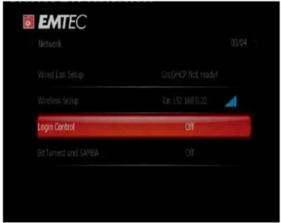 EMTEC Movie Cube V120H - Changement des paramètres réseau - 1