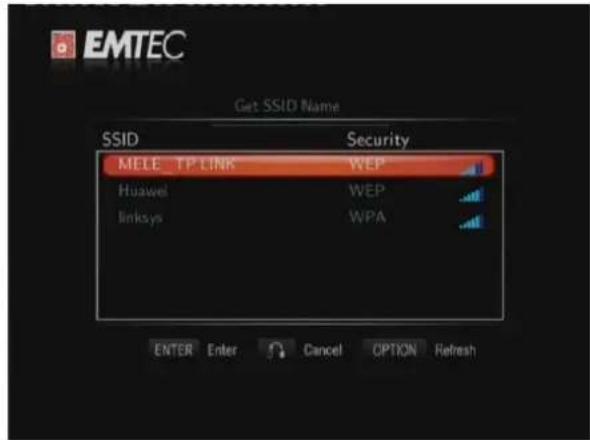 EMTEC Movie Cube V120H - Obtenir un nom SSID - 1