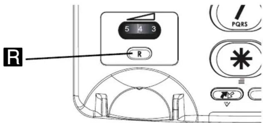 DORO PhoneEasy 312ci - Recall key (R) - 1