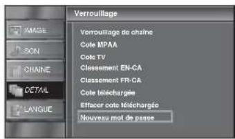 FUNAI LC195SLX - Utilisez [Curseur ▲/▼] pour sélectionner "Nouveau mot de passe", puis appuyez sur [ENTER]. - 2