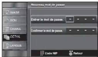 FUNAI LC195SLX - Appuyez sur [les touches numériques] pour saisir le nouveau Code NIP à 4 chiffres. - 2