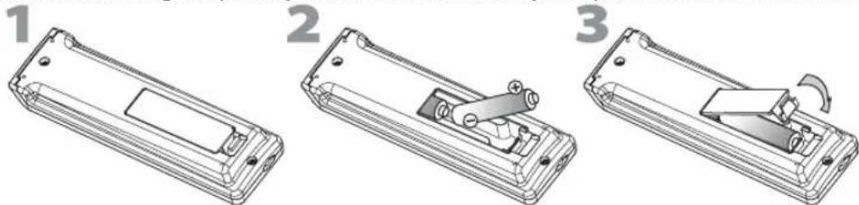 FUNAI LC195SLX - √ Installing the Batteries - 1