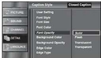 FUNAI LC320SLX - Font Opacity - 1