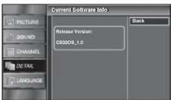FUNAI LC320SLX - Current Software Info - 6