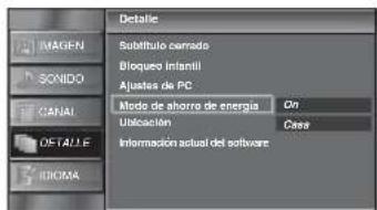 FUNAI LC320SLX - Modo de Ahorro de Energía - 5