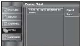 FUNAI LC320SLX - Position Reset - 2