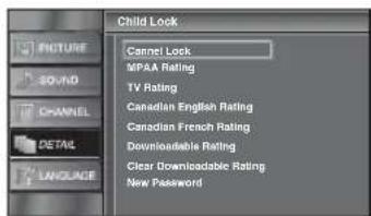 FUNAI LC320SLX - Use [Cursor / ] to select "Channel Lock", then press [ENTER]. - 2
