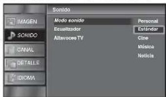 FUNAI LC320SLX - Modo sonido - 2
