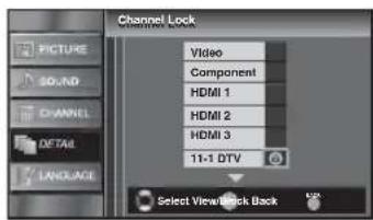 FUNAI LC320SLX - Use [Cursor / ] to select the desired rating, then press [ENTER] repeatedly to switch between "View" and "Block". - 2