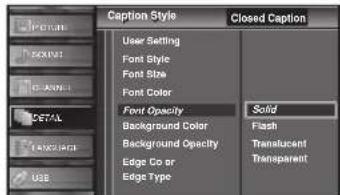 FUNAI LC427SSX - Font Opacity - 1