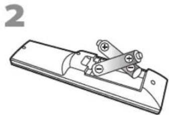 FUNAI LC427SSX - √ Installing the Batteries - 2