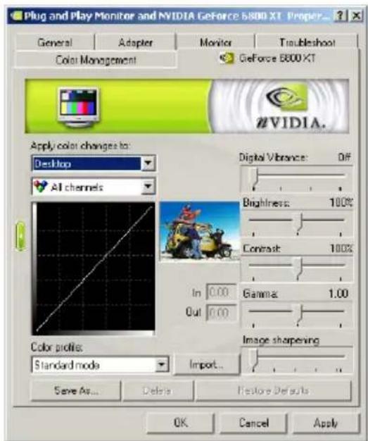 ECS N9800GT1GMUF - Color Correction - 1