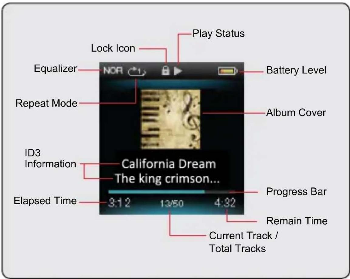 Difrnce MP1575 - Now Playing Controls (Music Playback) - 1