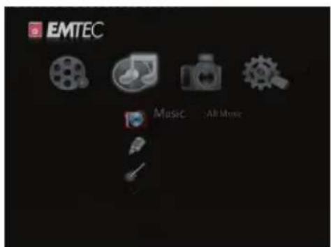 EMTEC Movie Cube S850H - Music Playback - 1