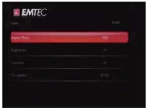 EMTEC Movie Cube S850H - Changing Video Settings - 1