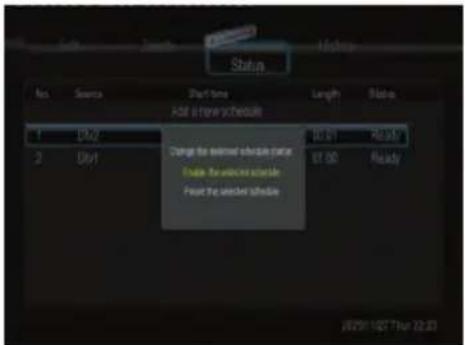 EMTEC Movie Cube S850H - Viewing Schedule Status - 1