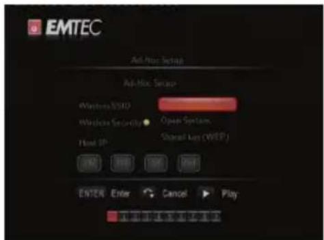 EMTEC Movie Cube S850H - Ad-Hoc Setup - 1