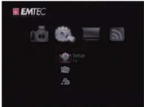 EMTEC Movie Cube S850H - Setup Menu - 1