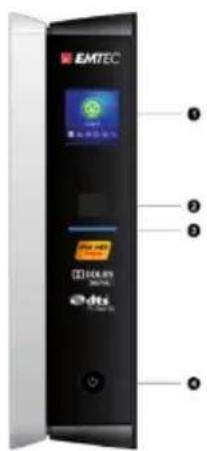 EMTEC Movie Cube S850H - Front Panel - 1