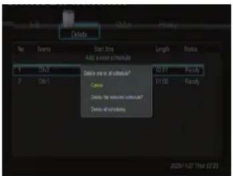 EMTEC Movie Cube S850H - Delete Schedule - 1
