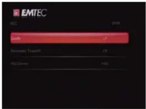 EMTEC Movie Cube S850H - Changing REC settings - 1