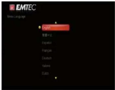 EMTEC Movie Cube S850H - Menu Language - 1