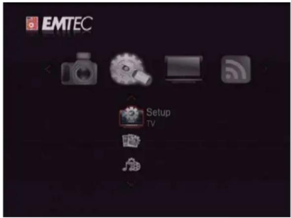 EMTEC Movie Cube D850H - Menu de configuration - 1