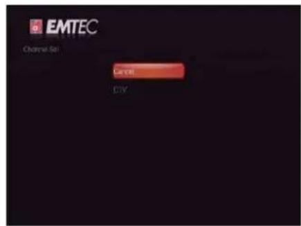 EMTEC Movie Cube D850H - Réglages de chaînes - 1