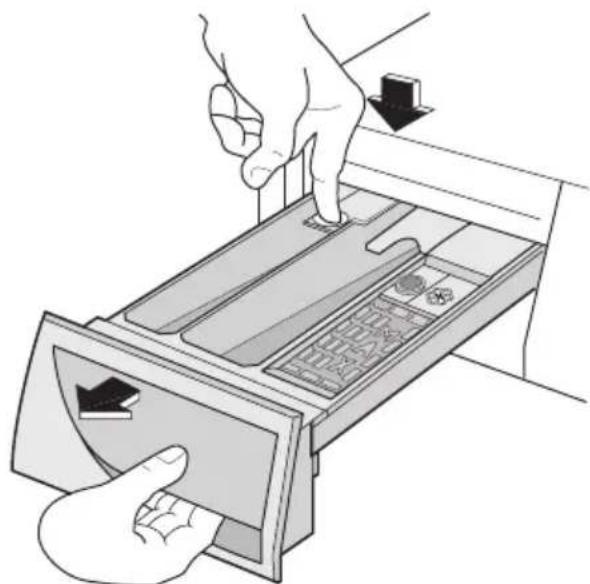 ELECTROLUX EWF146310W - Nettoyage du bac à produits - 1