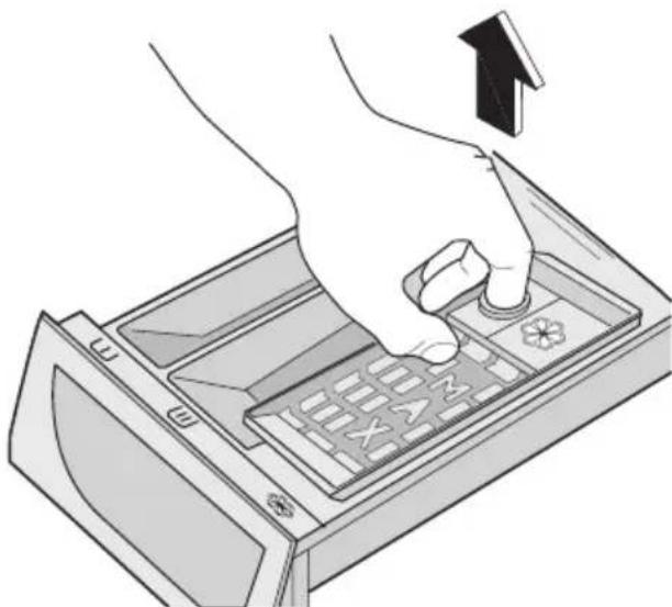 ELECTROLUX EWF146310W - Nettoyage du bac à produits - 2