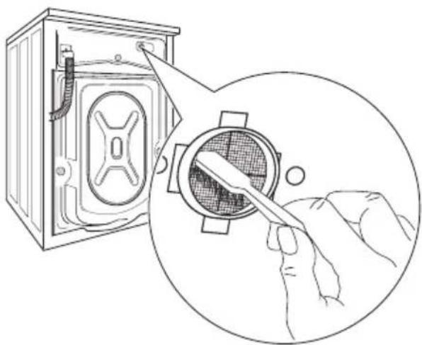 ELECTROLUX EWF146310W - De watertoevoerfilters schoonmaken - 2