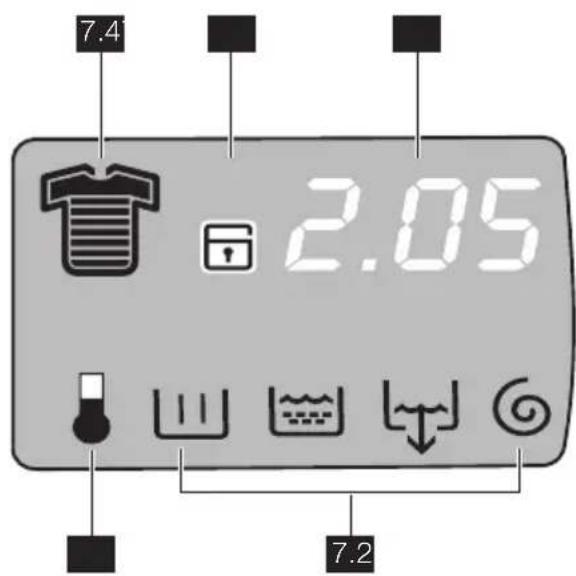ELECTROLUX EWF167440W - Affichage - 1