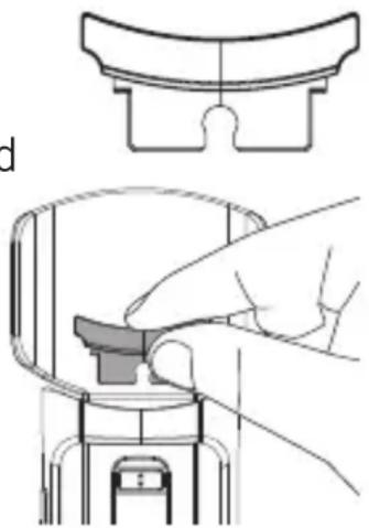 DORO ProSound hs1910dect - Befestigung des großen Lifterpads - 1
