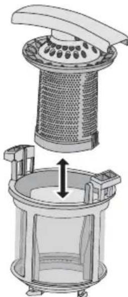 ELECTROLUX ESF 67060 WR - De filters verwijderen en reinigen - 2