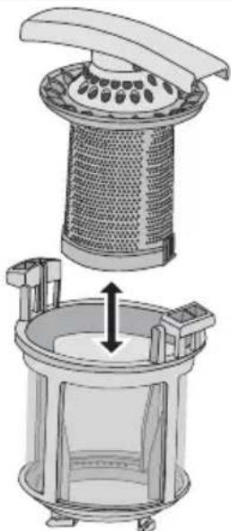 ELECTROLUX ESF 67060 WR - Entfernen und Reinigen der Filter - 2