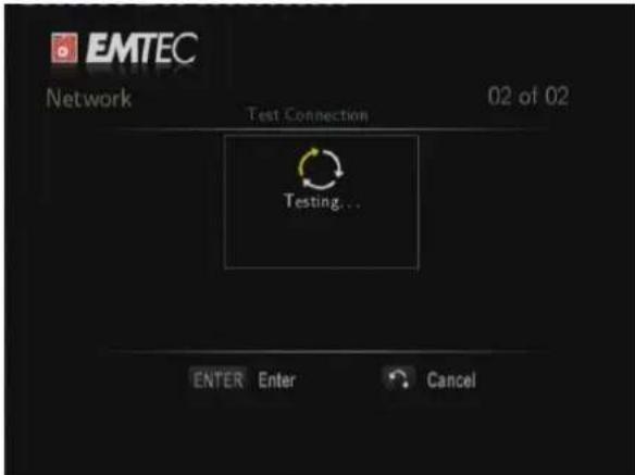 EMTEC EKLTVN200 - Test de connexion - 1