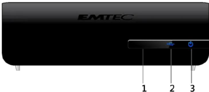 EMTEC EKLTVN200 - Panneau frontal - 1