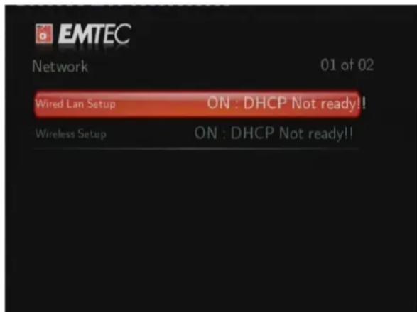EMTEC EKLTVN200 - Changement des paramètres réseau - 1