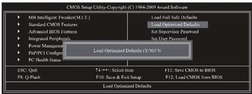 GIGABYTE GAMA74GMS2 - 2-11 Load Optimized Defaults (加载最佳默认值) - 1